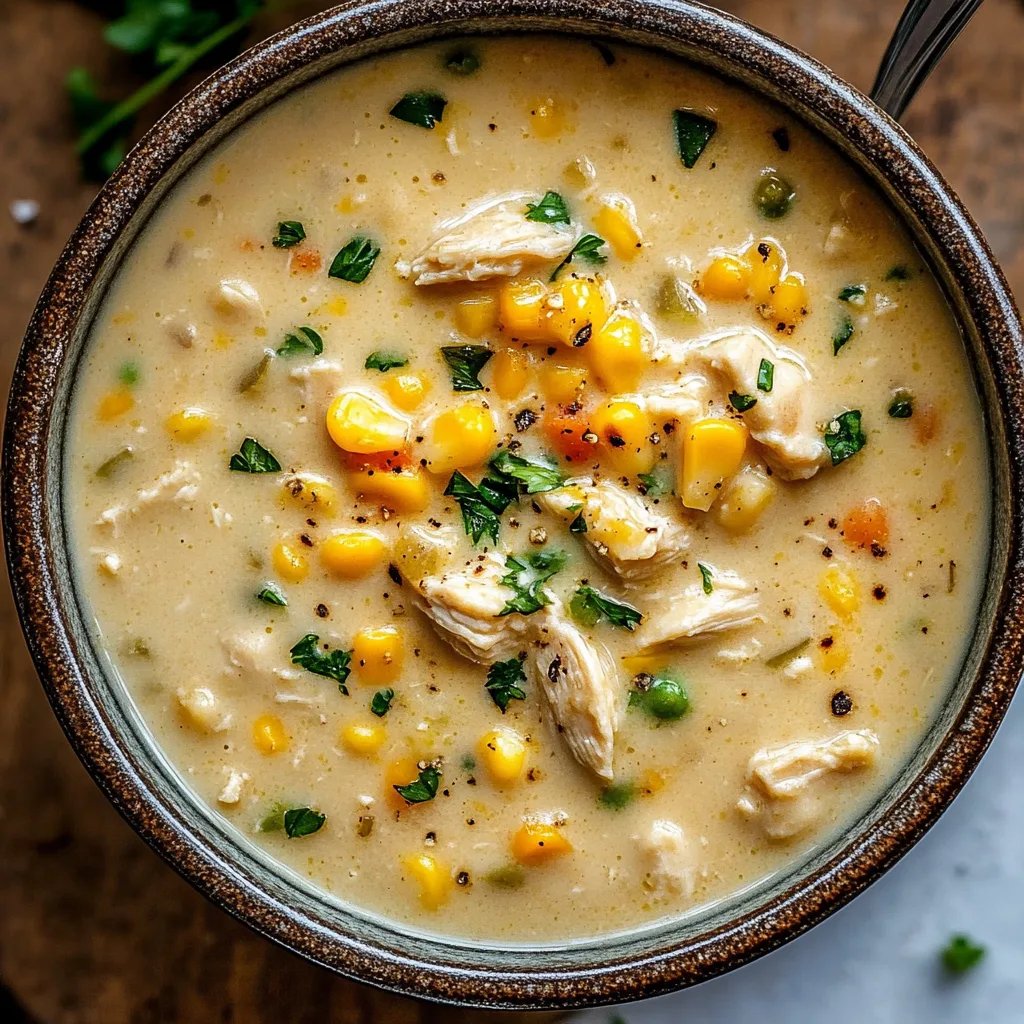 Best Crockpot Chicken Corn Chowder