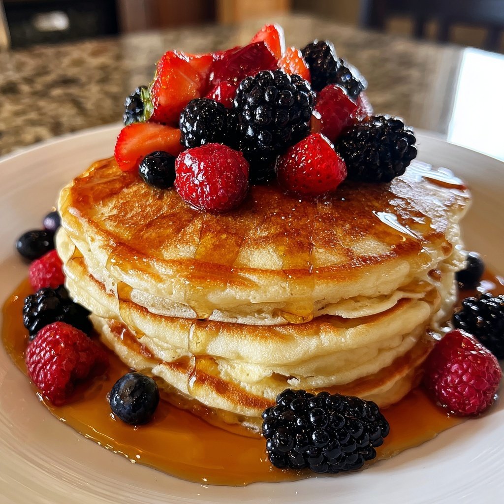Biggest Loser Pancakes with Berries