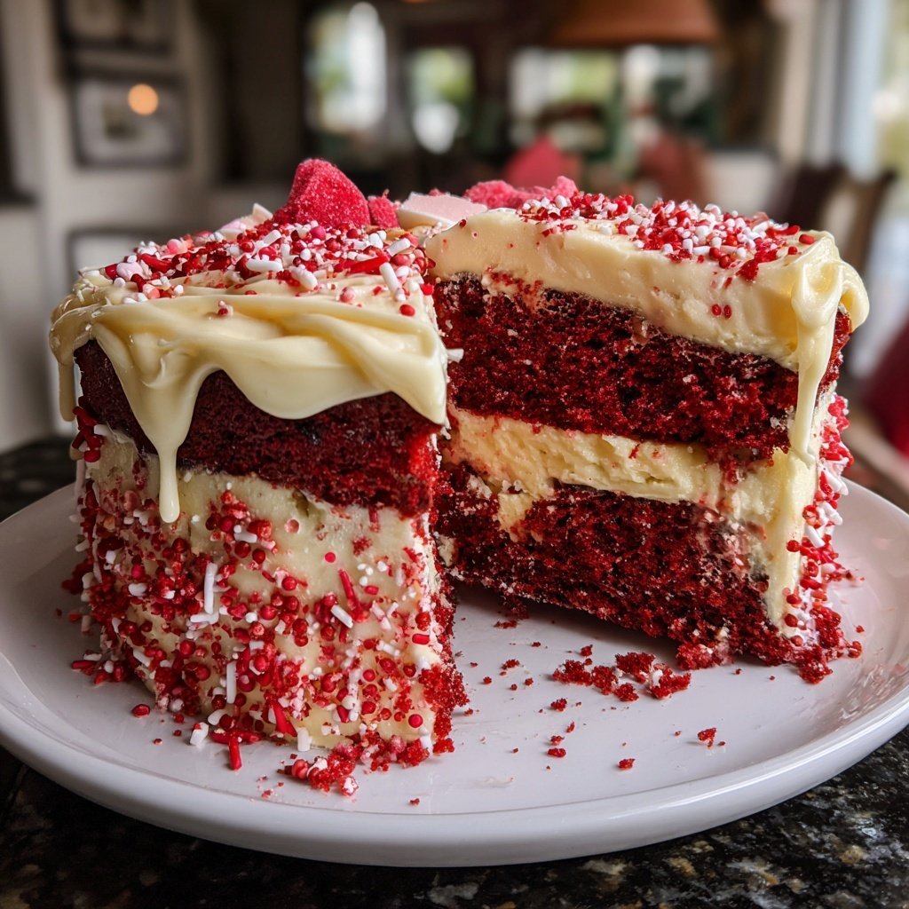 Galentine's Red Velvet Cheesecake