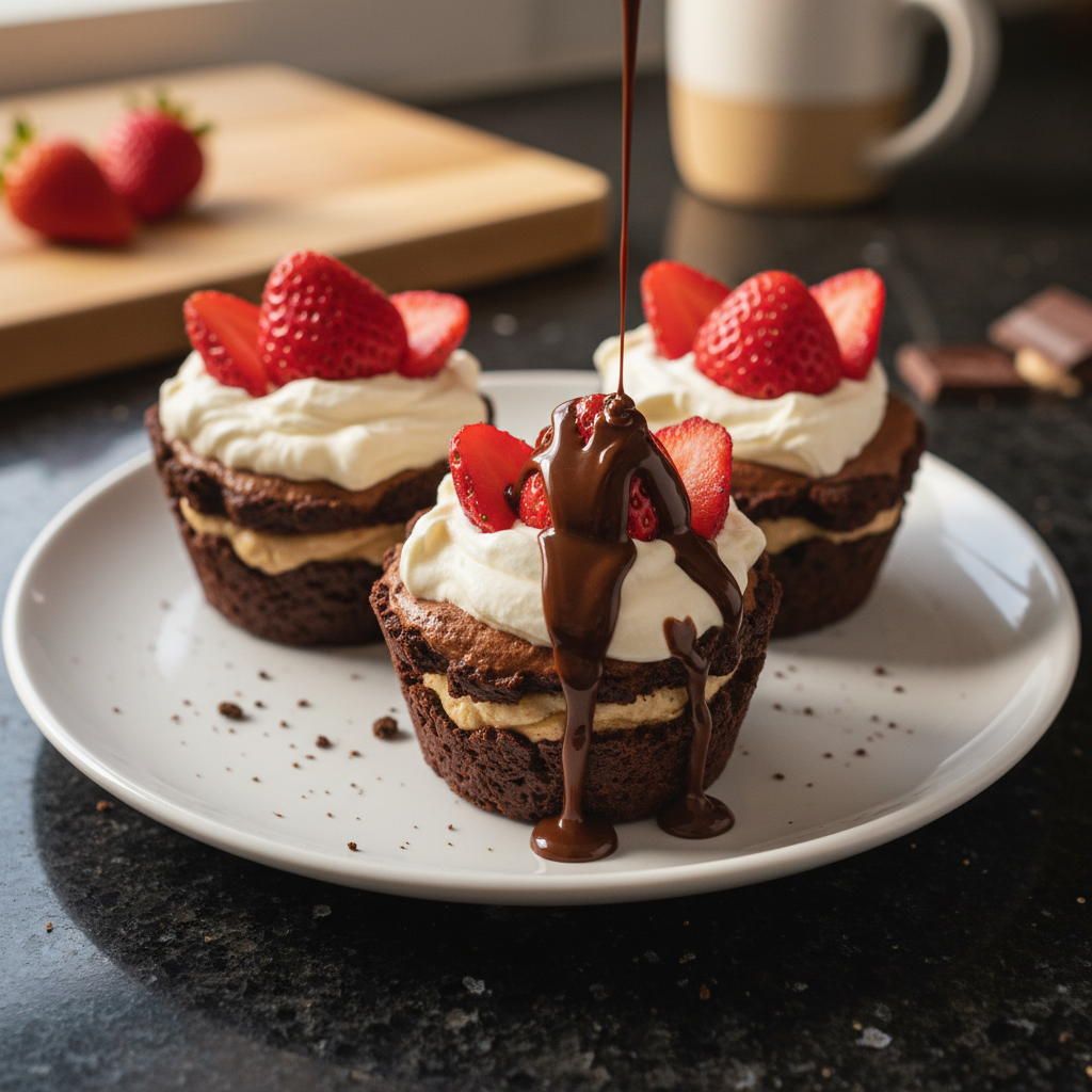 Decadent Mocha Strawberry Cups