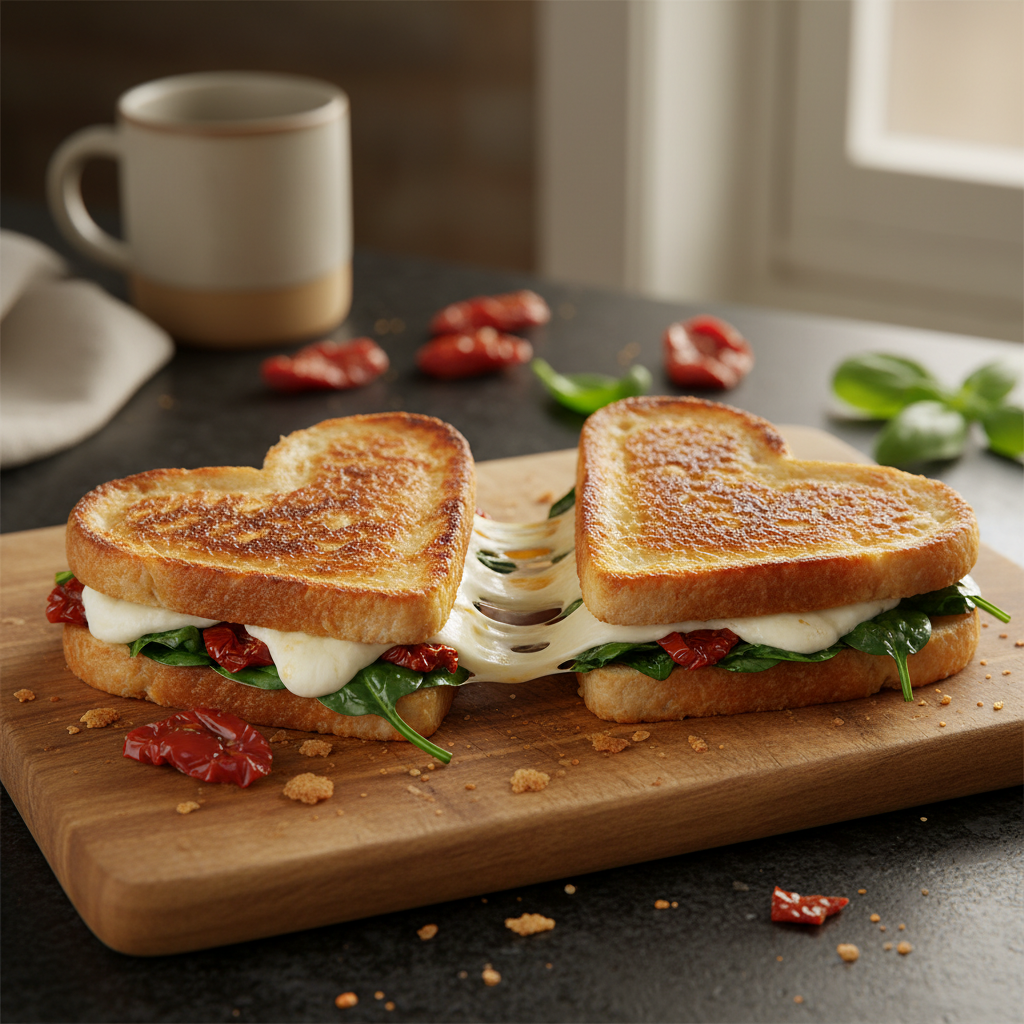 Lovely Heart-Shaped Paninis