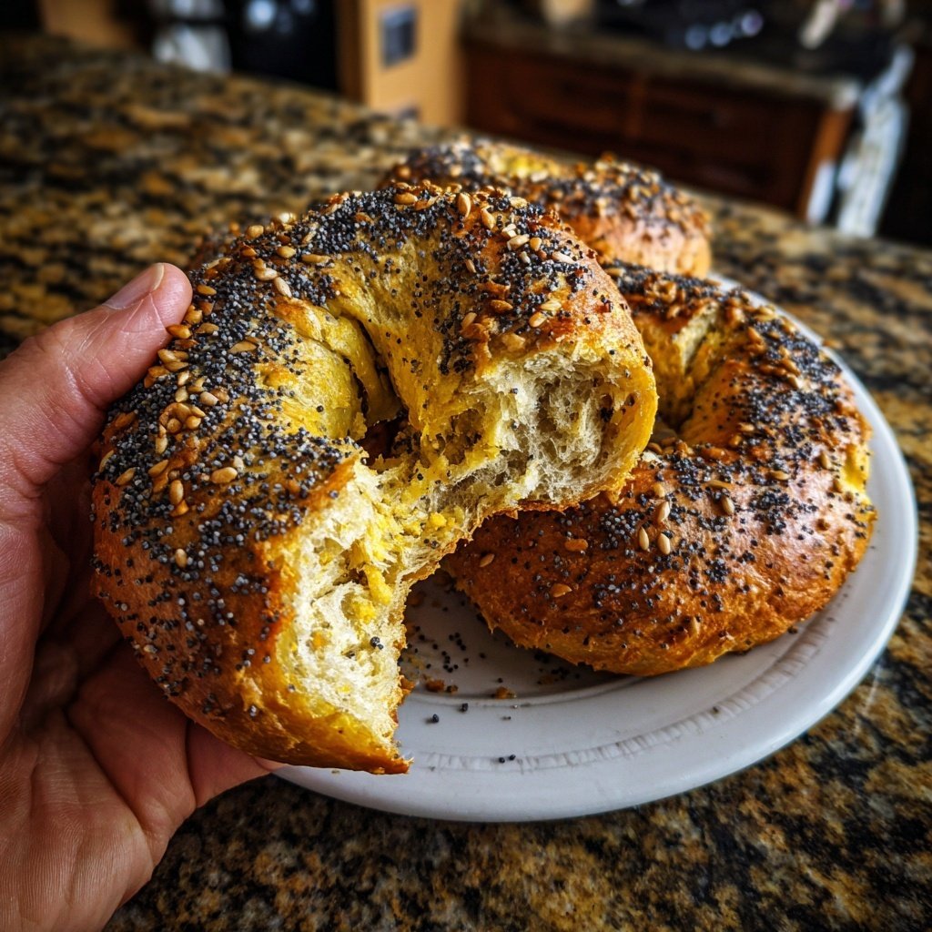 Protein Bagels with Poppy Seeds Traditional