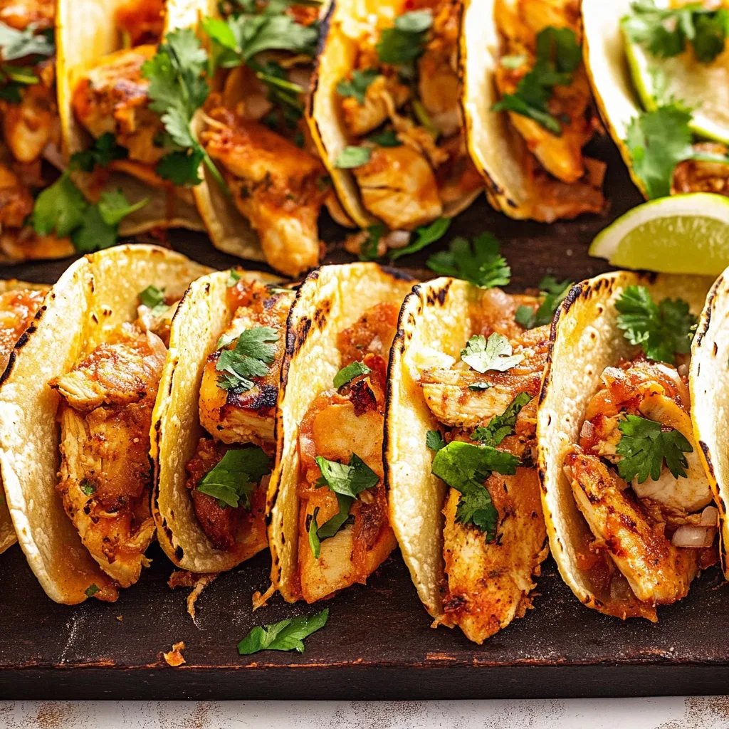 20 Minute Mini Baked Chicken Tacos