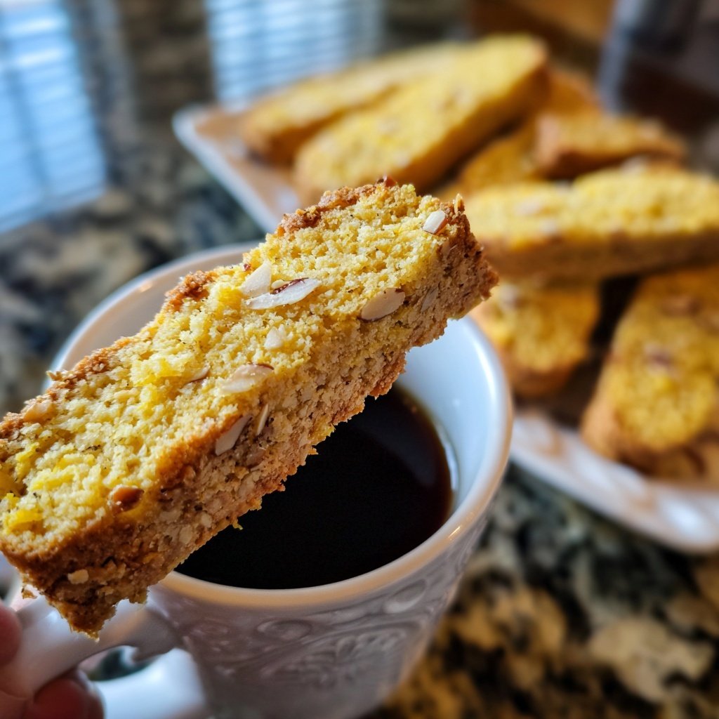Meyer Lemon Almond Biscotti