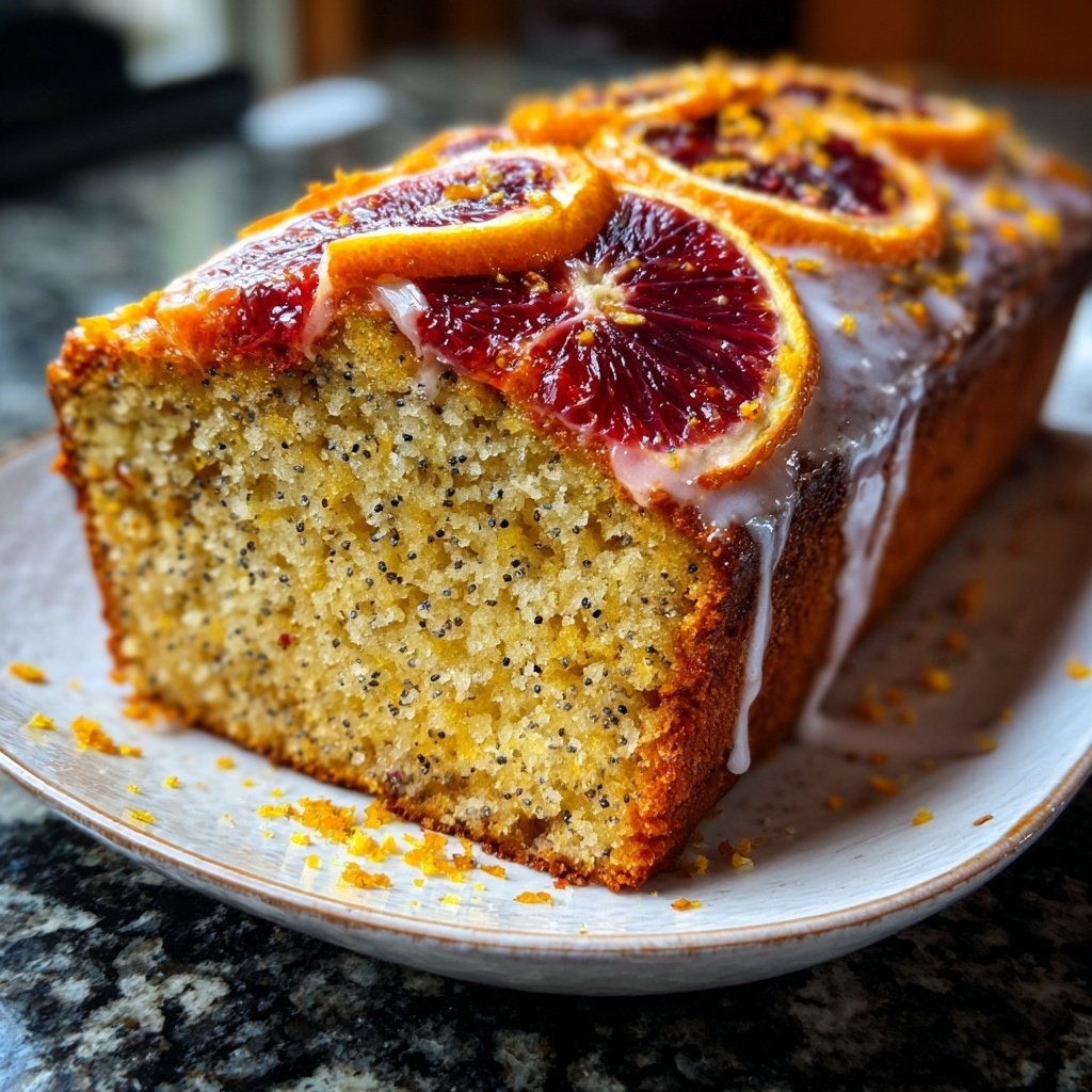 Blood Orange Poppyseed Loaf