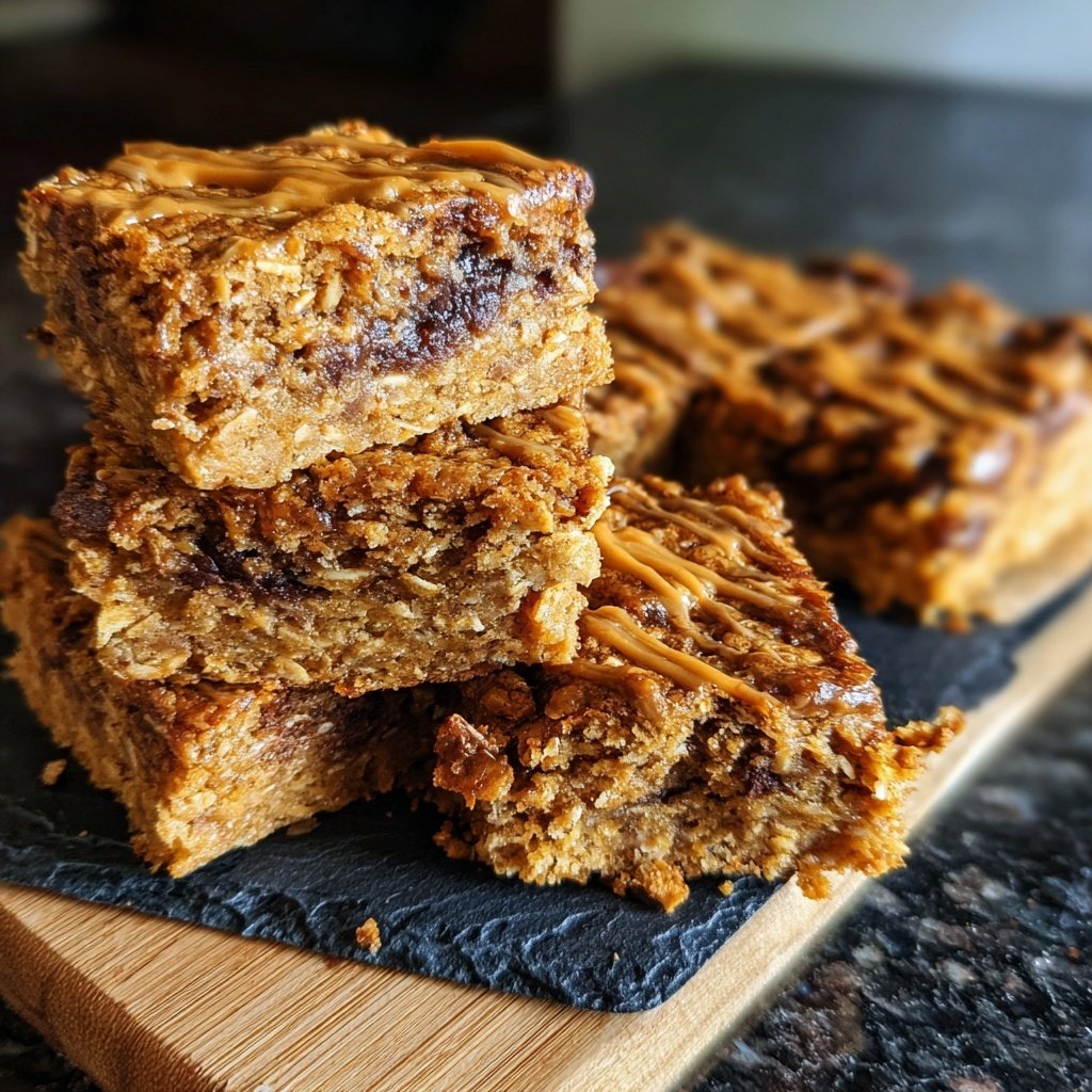 Banana Peanut Butter Oatmeal Bars