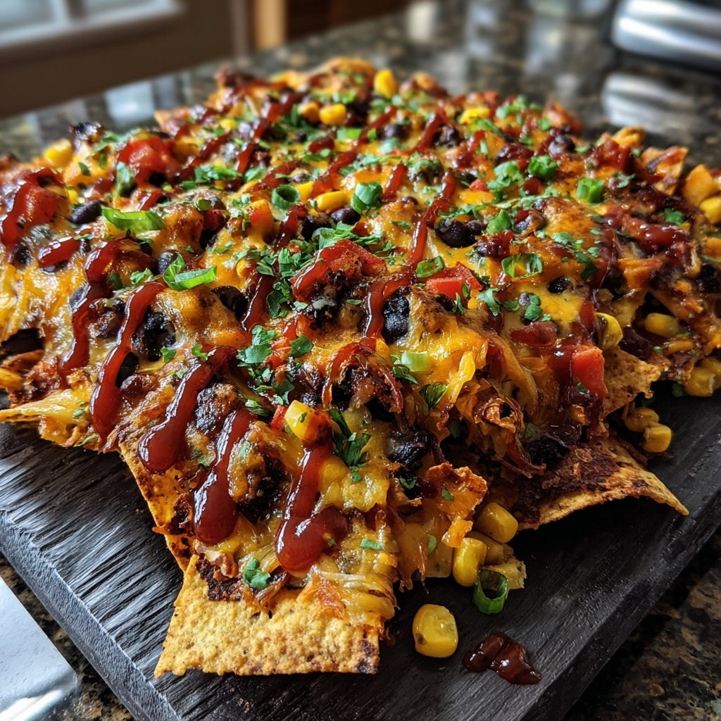 BBQ Veggie Nacho Bake