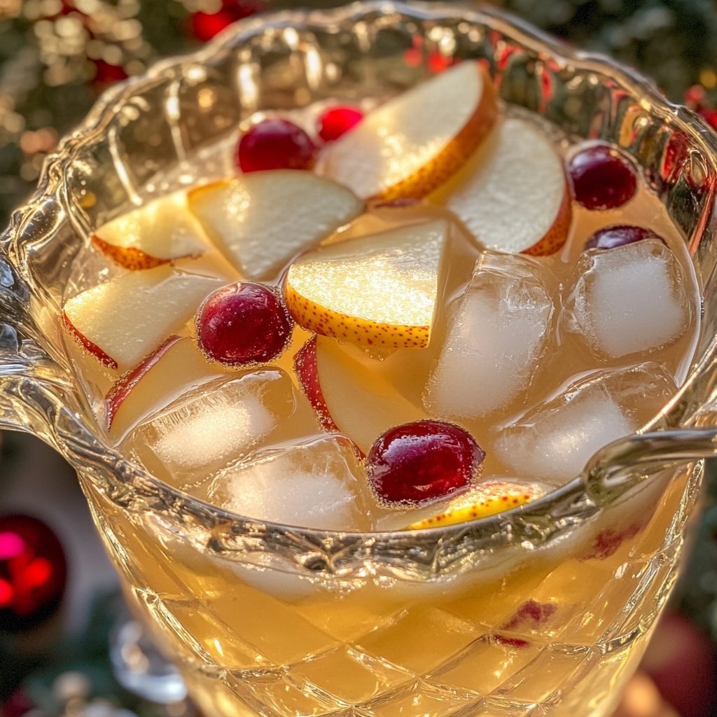 Vanilla-Pear Holiday Punch