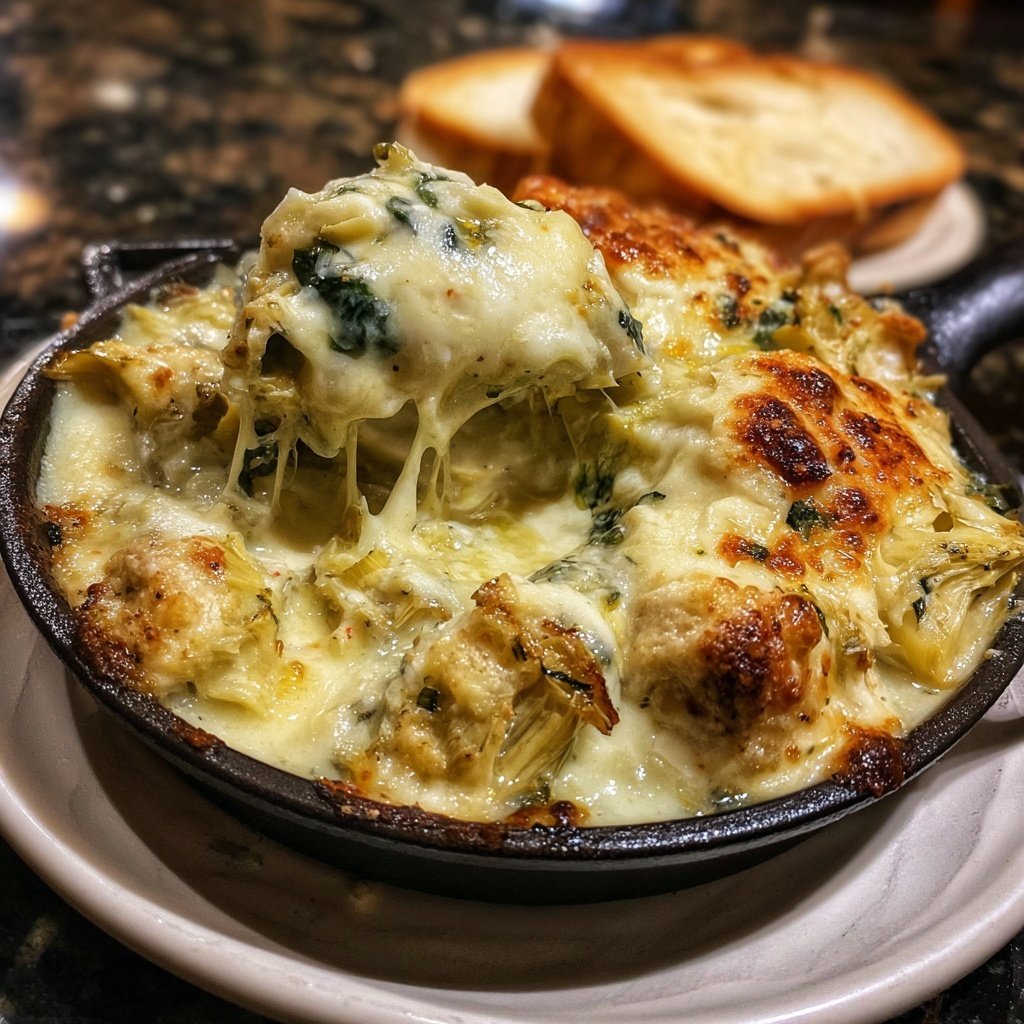 Spinach Artichoke Fondue Surprise