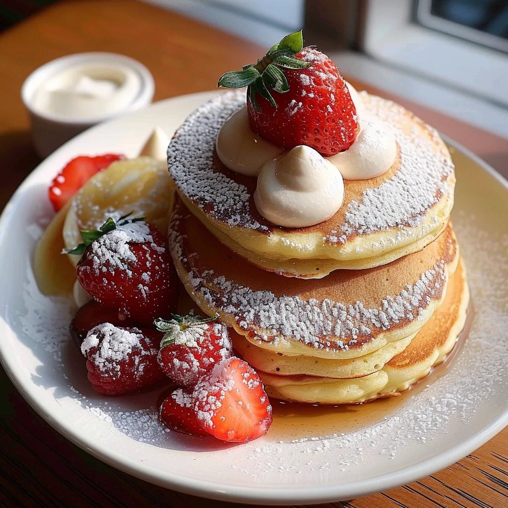 Fluffy Japanese Soufflé Pancakes