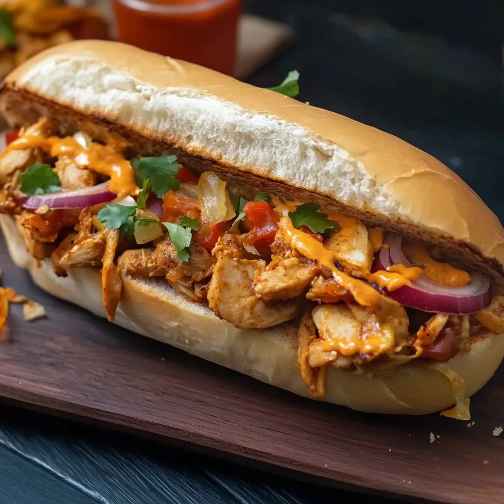 Subway Style Fajita Sandwich