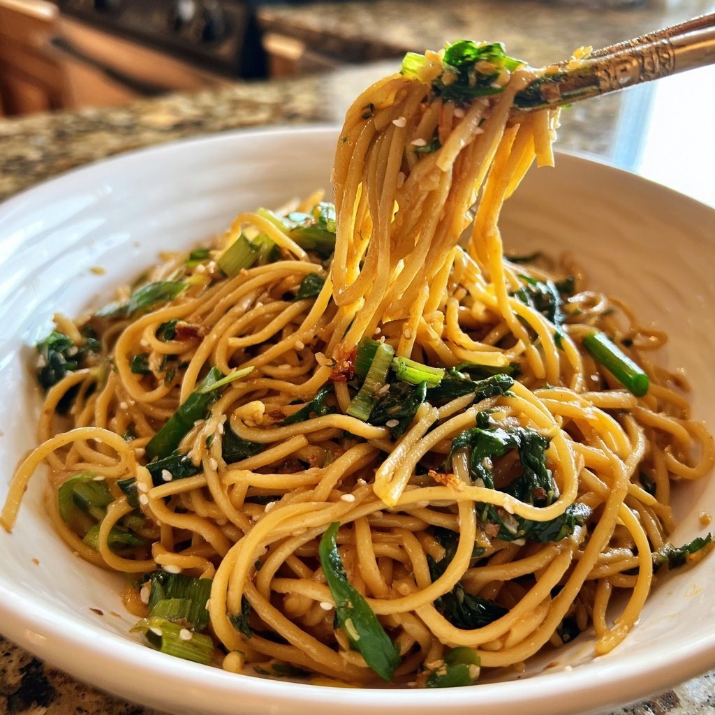 Ginger Garlic Sesame Noodles