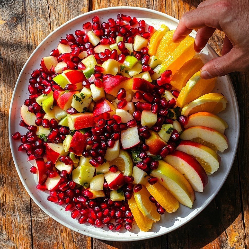 Christmas Fruit Salad with Cinnamon and Vanilla