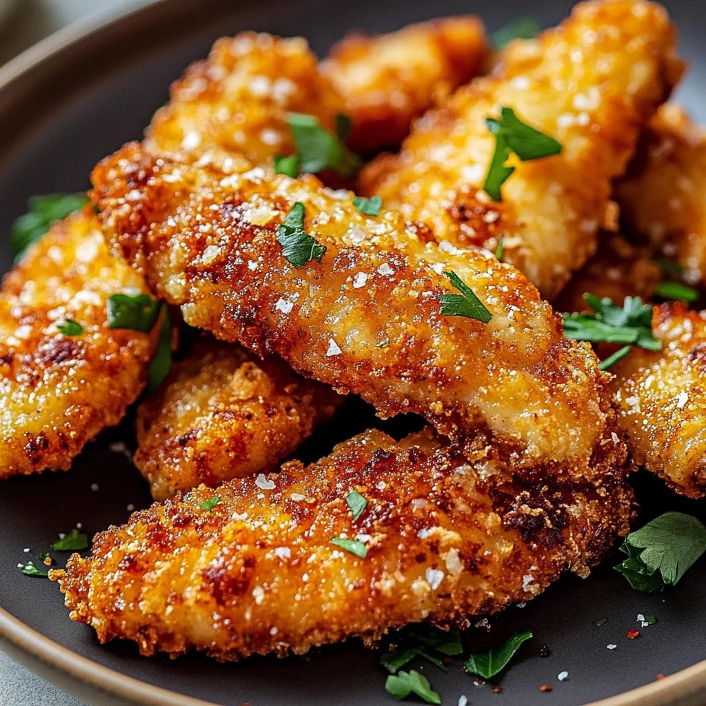 Crispy Homemade Baked Chicken Tenders