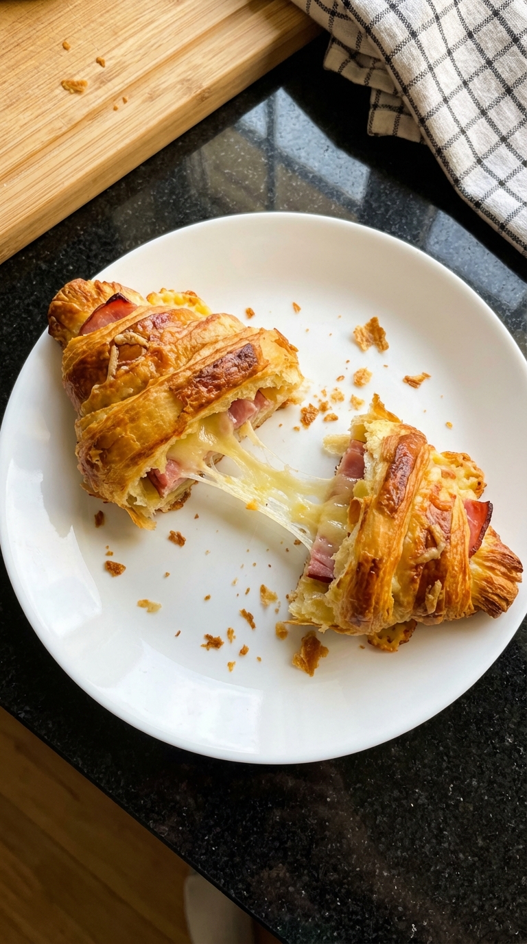 Cheesy Ham Croissant Countdown