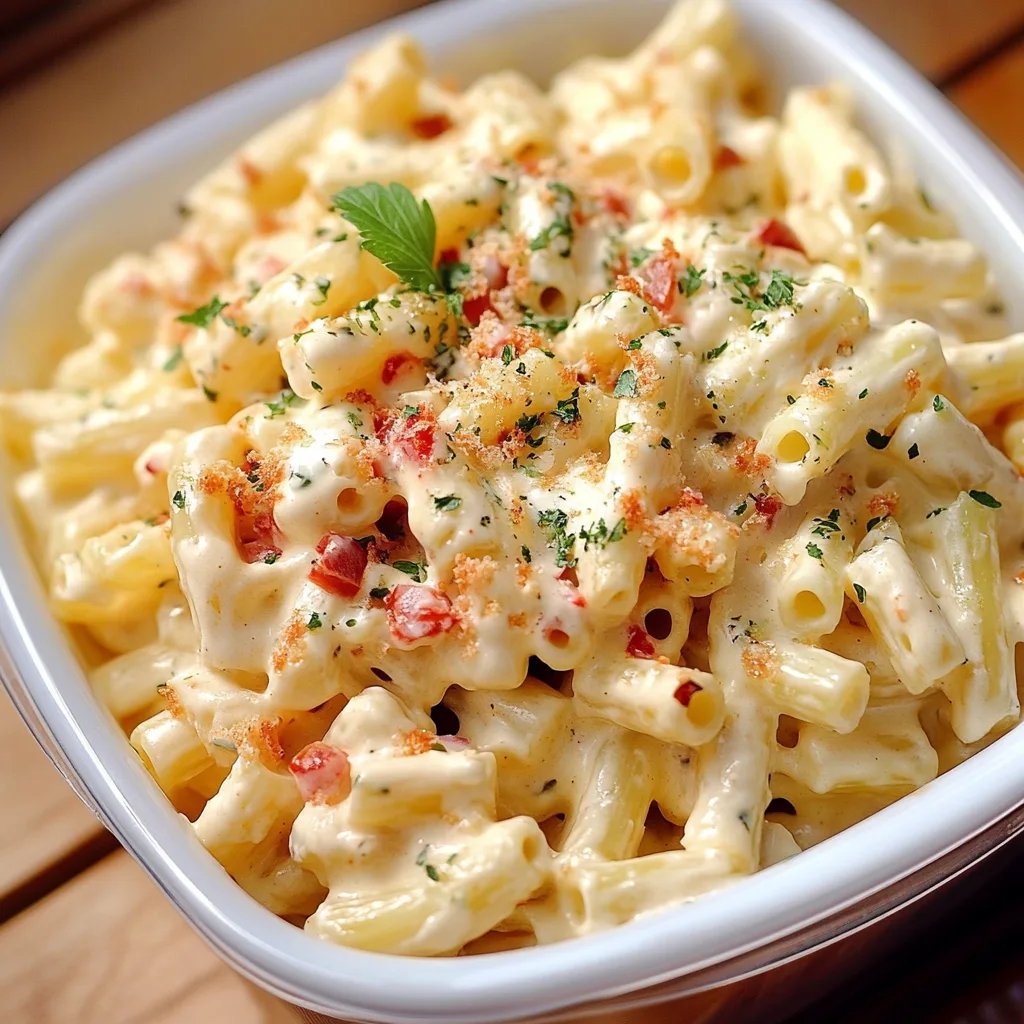Cheddar Sour Cream Macaroni Salad