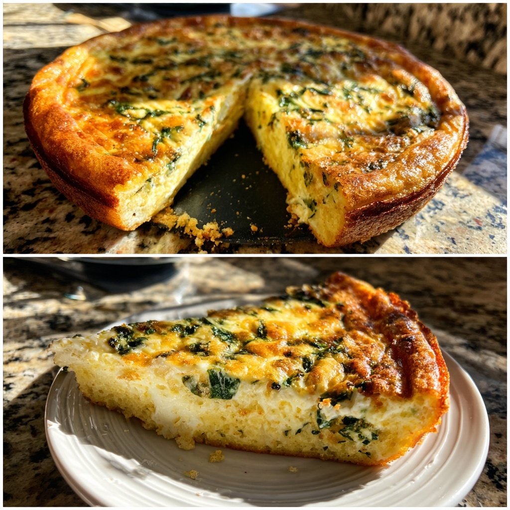Ricotta Spinach Breakfast Bake