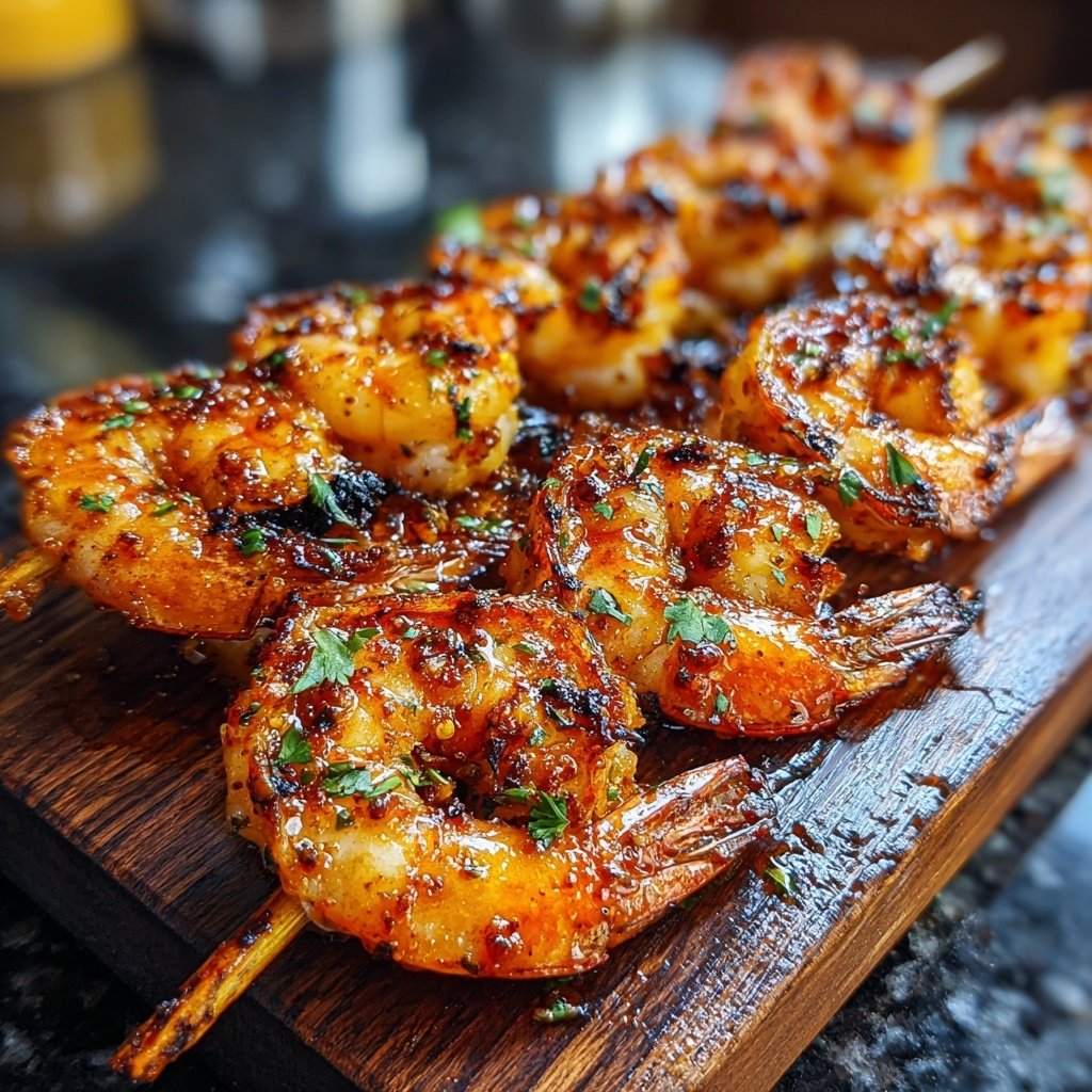 Spicy Grilled Shrimp Skewers
