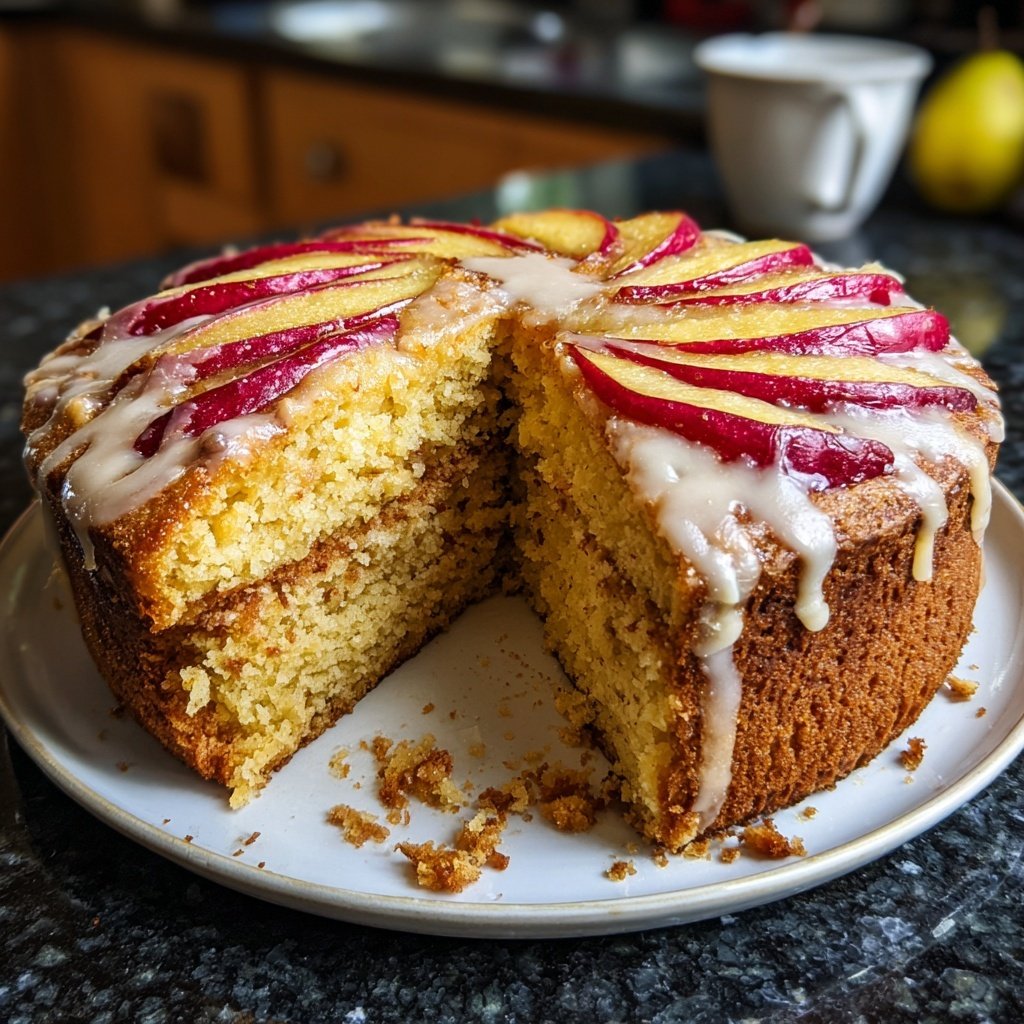 Gluten-Free Lemon Cake Red Pear