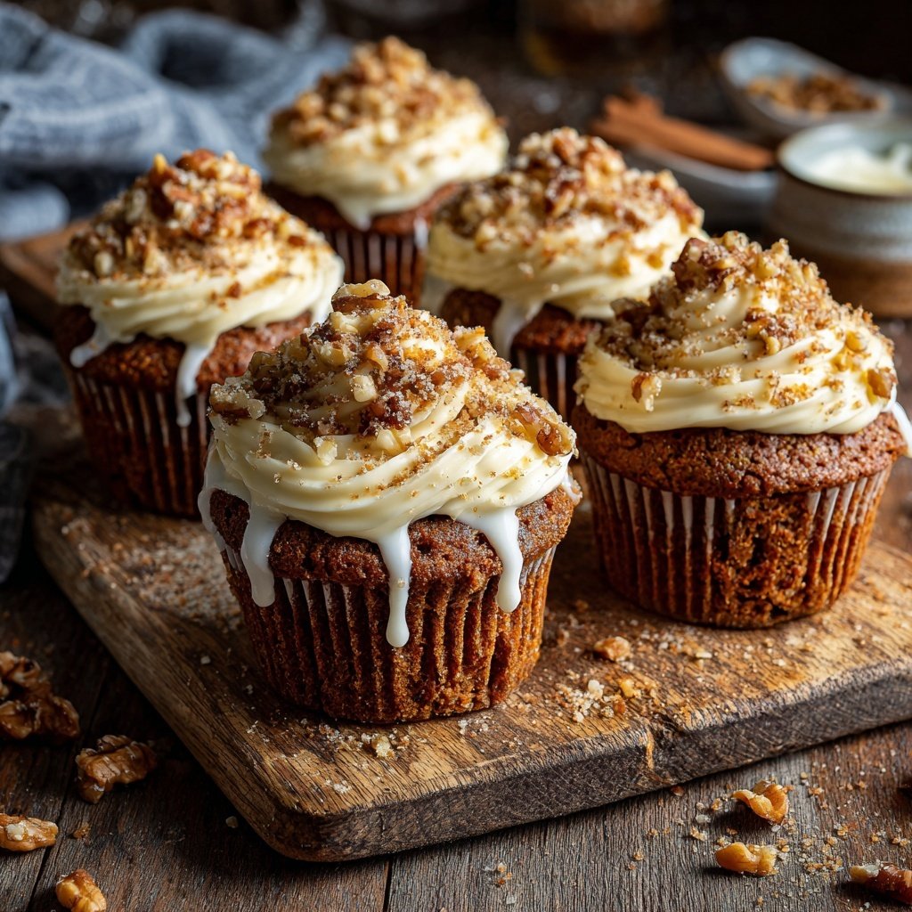 Carrot Cake Cupcakes with Cream Cheese