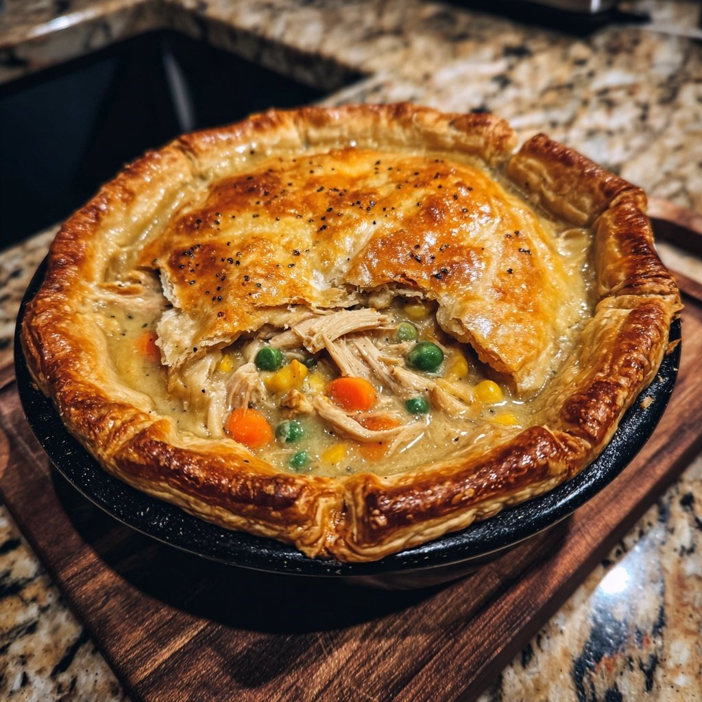Chicken Pot Pie Flaky Crust