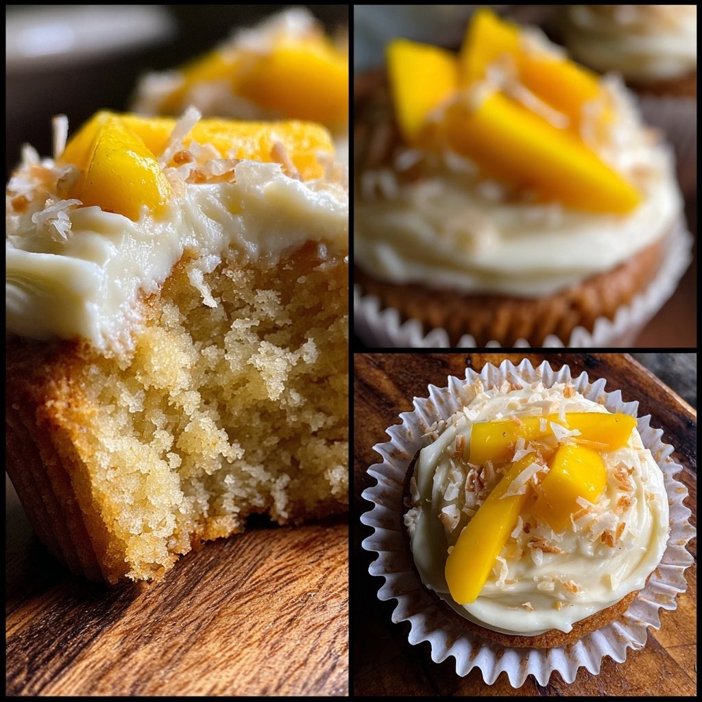 Mango Coconut Cupcake Bliss