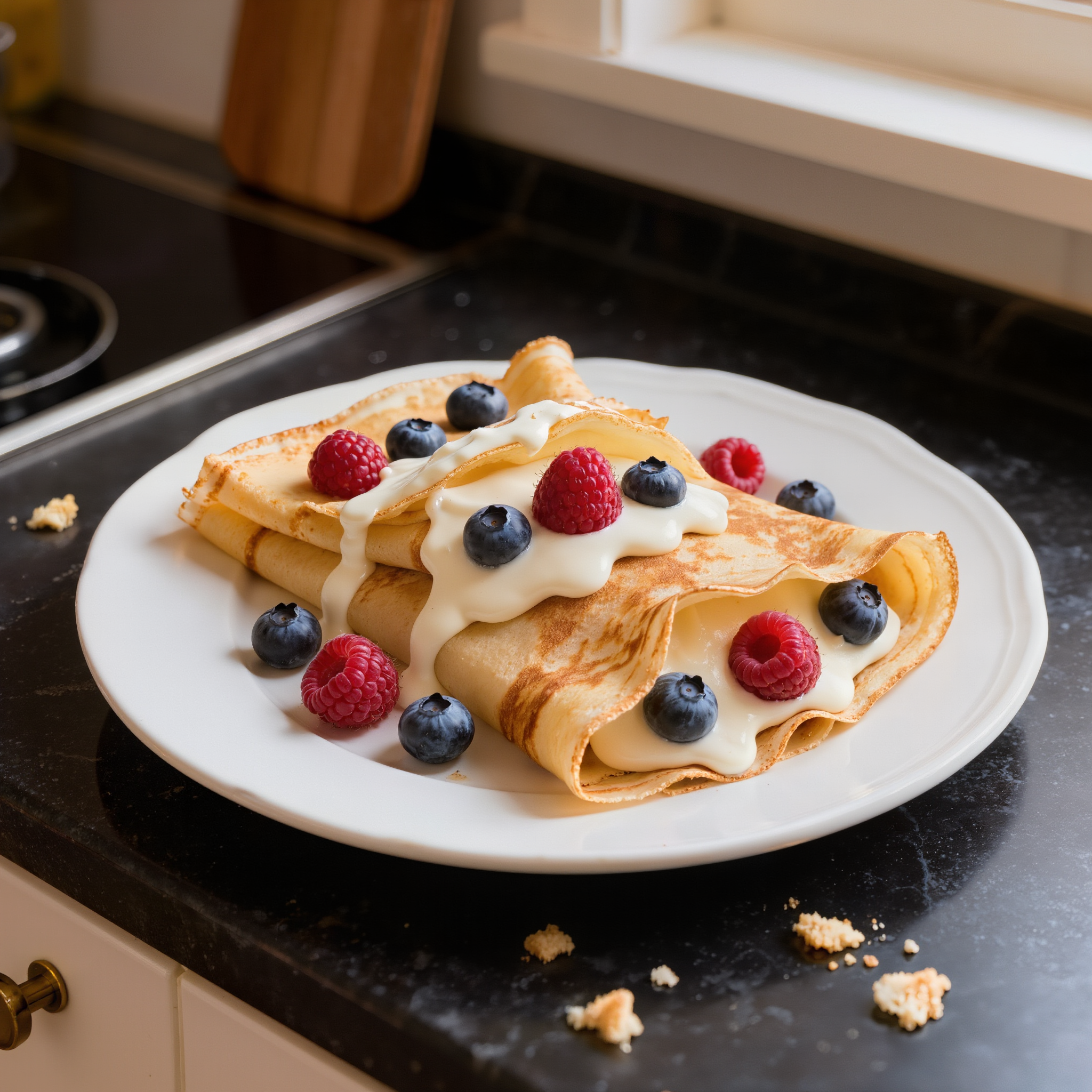 Velvet Crème Crêpes for Two