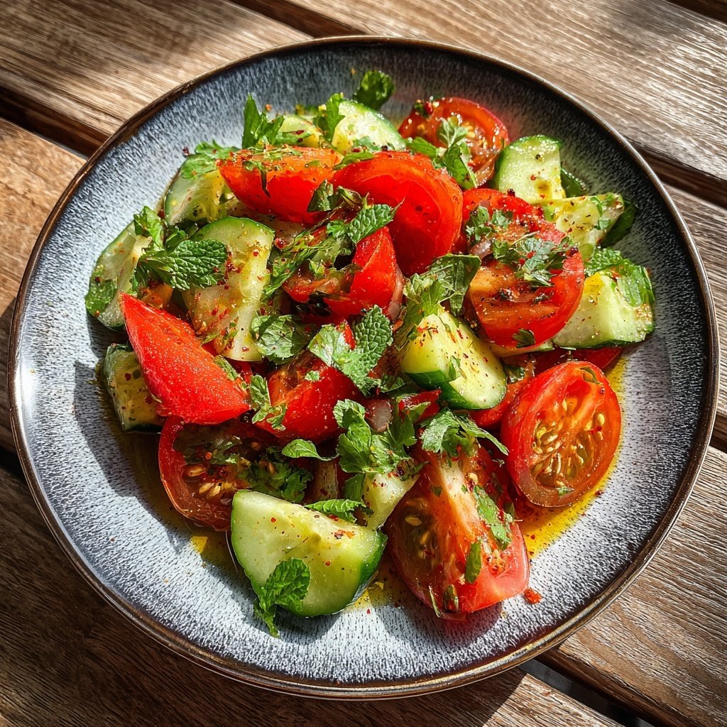 Zesty Cucumber and Tomato Salad