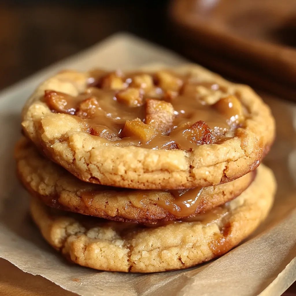 Salted Caramel Apple Pie Cookies
