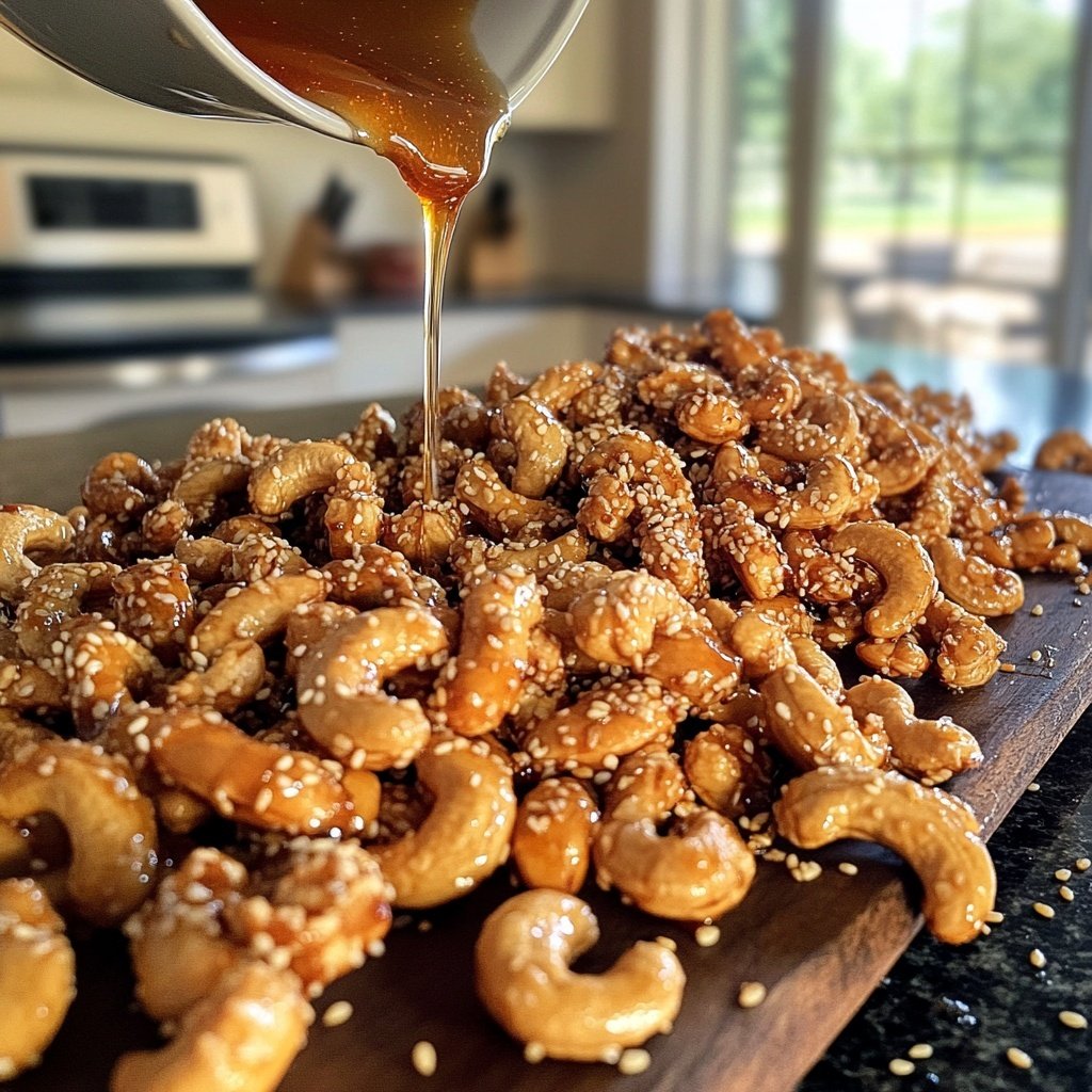 Sweet & Salty Sesame Honey Roasted Cashews