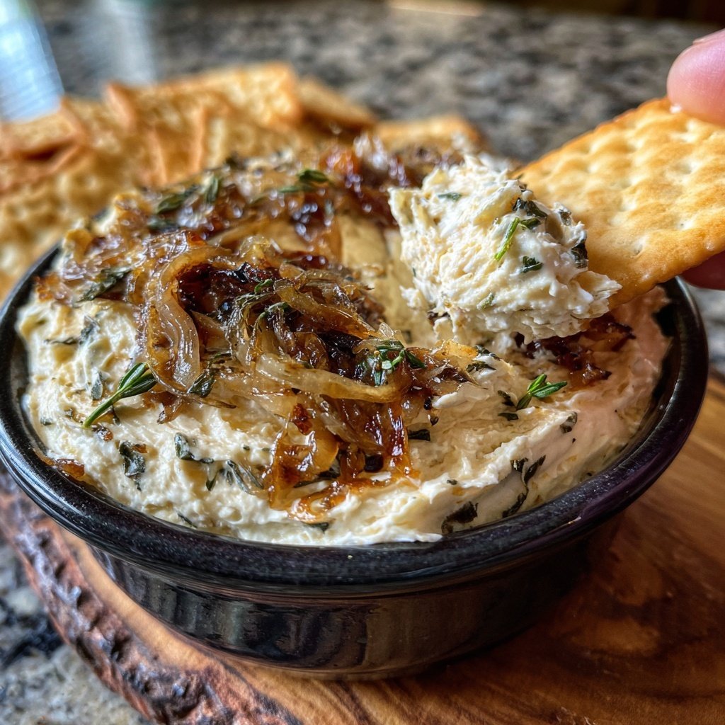 Caramelized Onion Dip Cream Cheese