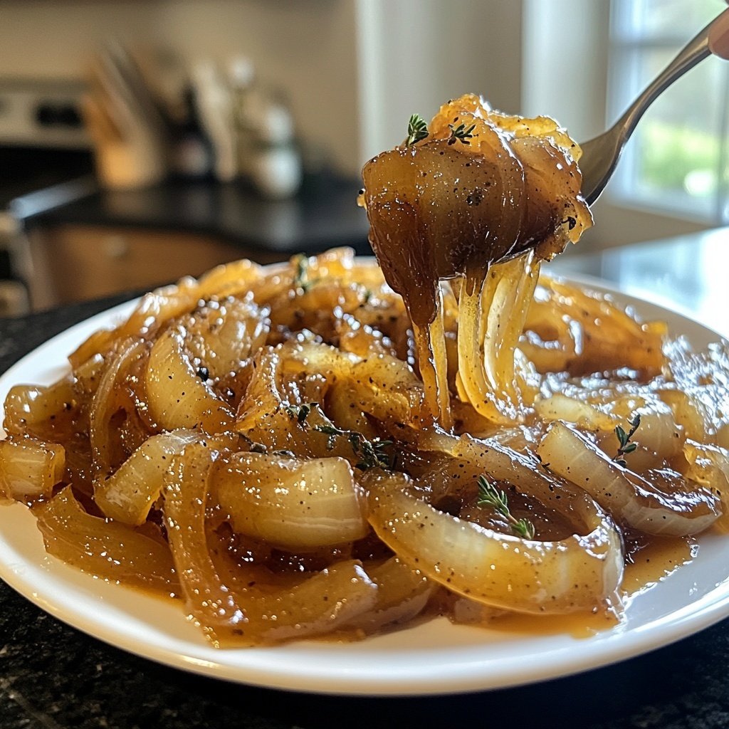Apple Cider Caramelized Onions