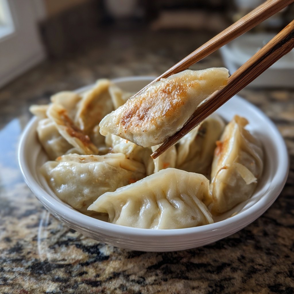 Steamed Dumplings Shiitake Kimchi