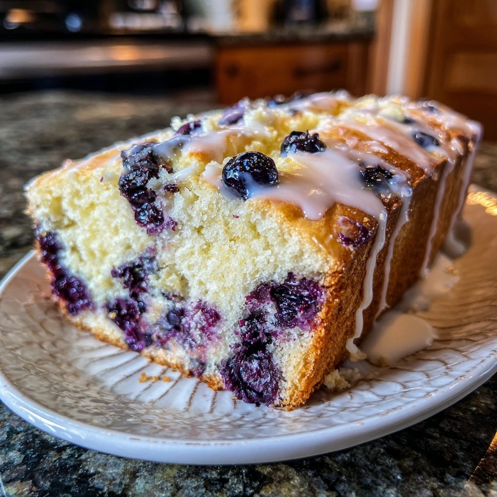 Lemon Blueberry Sourdough Breakfast Bread