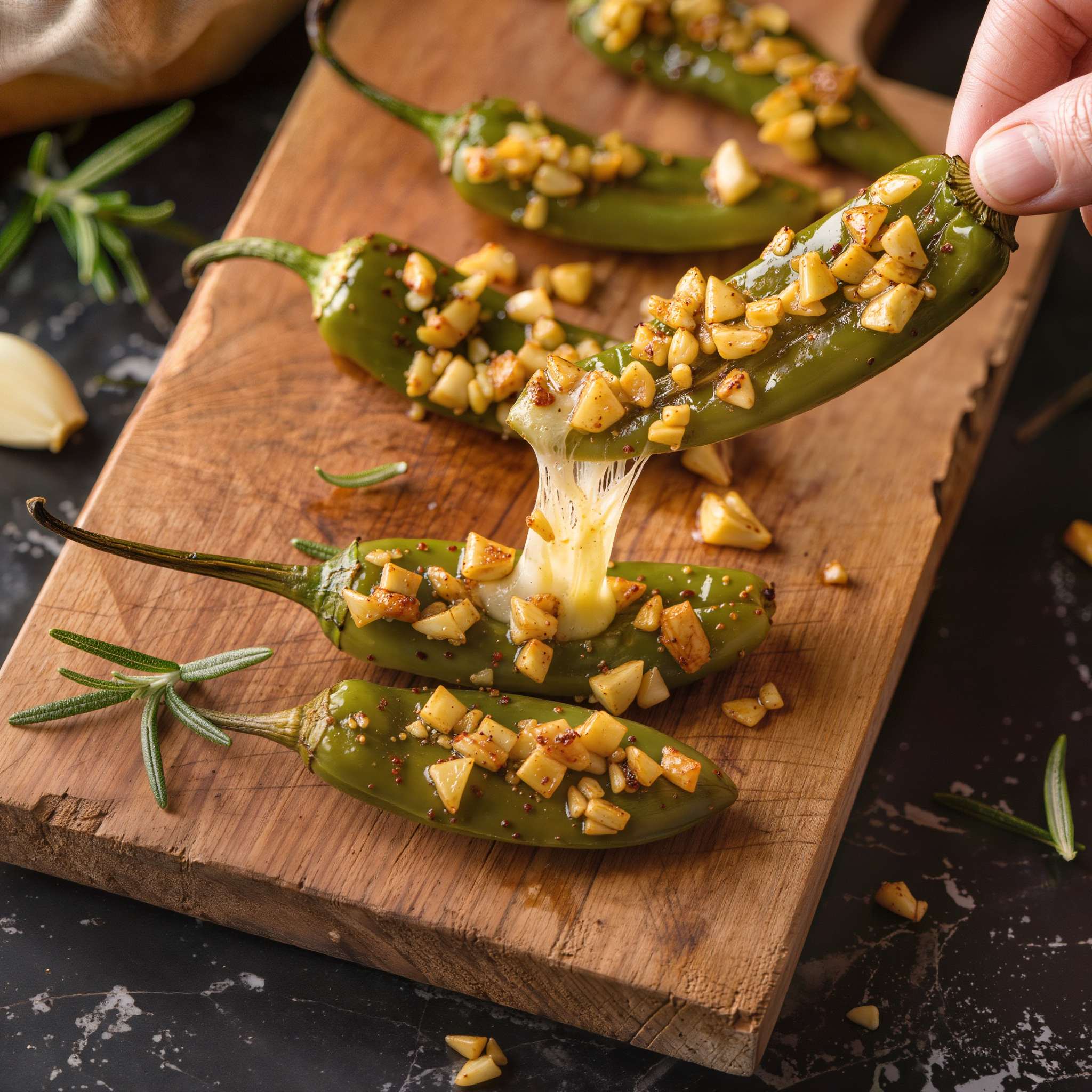 Rosemary and Garlic Jalapenos