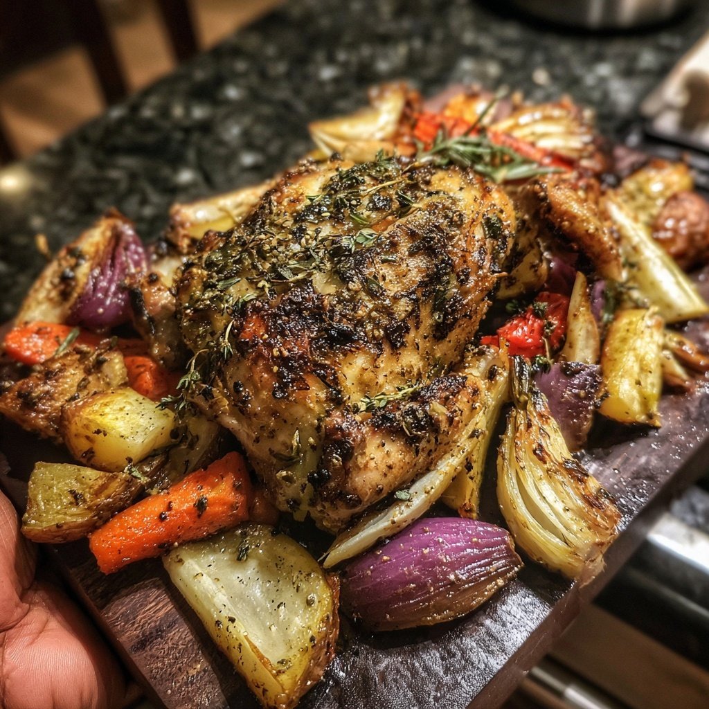 Sheet Pan Chicken Roasted Vegetables