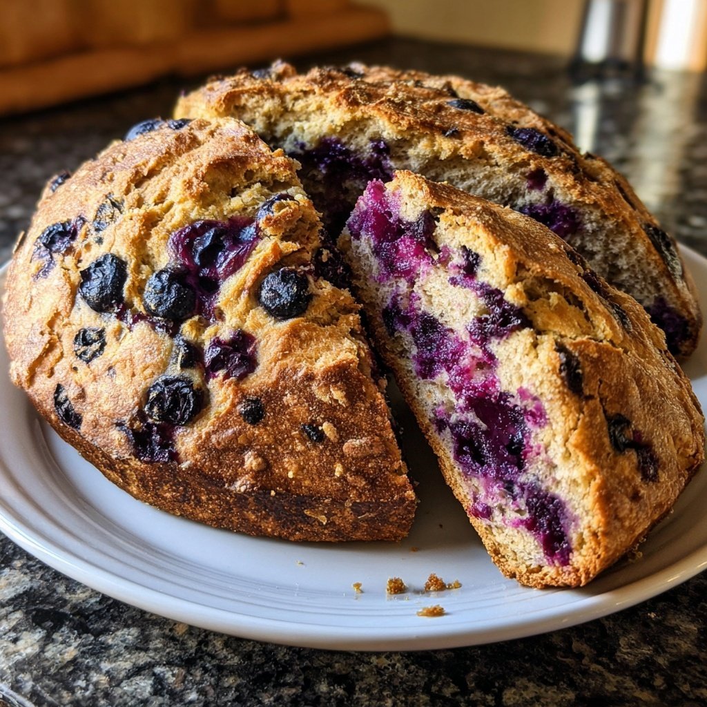 Lemon Blueberry Sourdough with Ginger Snap