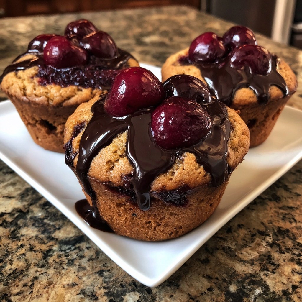 Cherry Chocolate Cupcake Delight