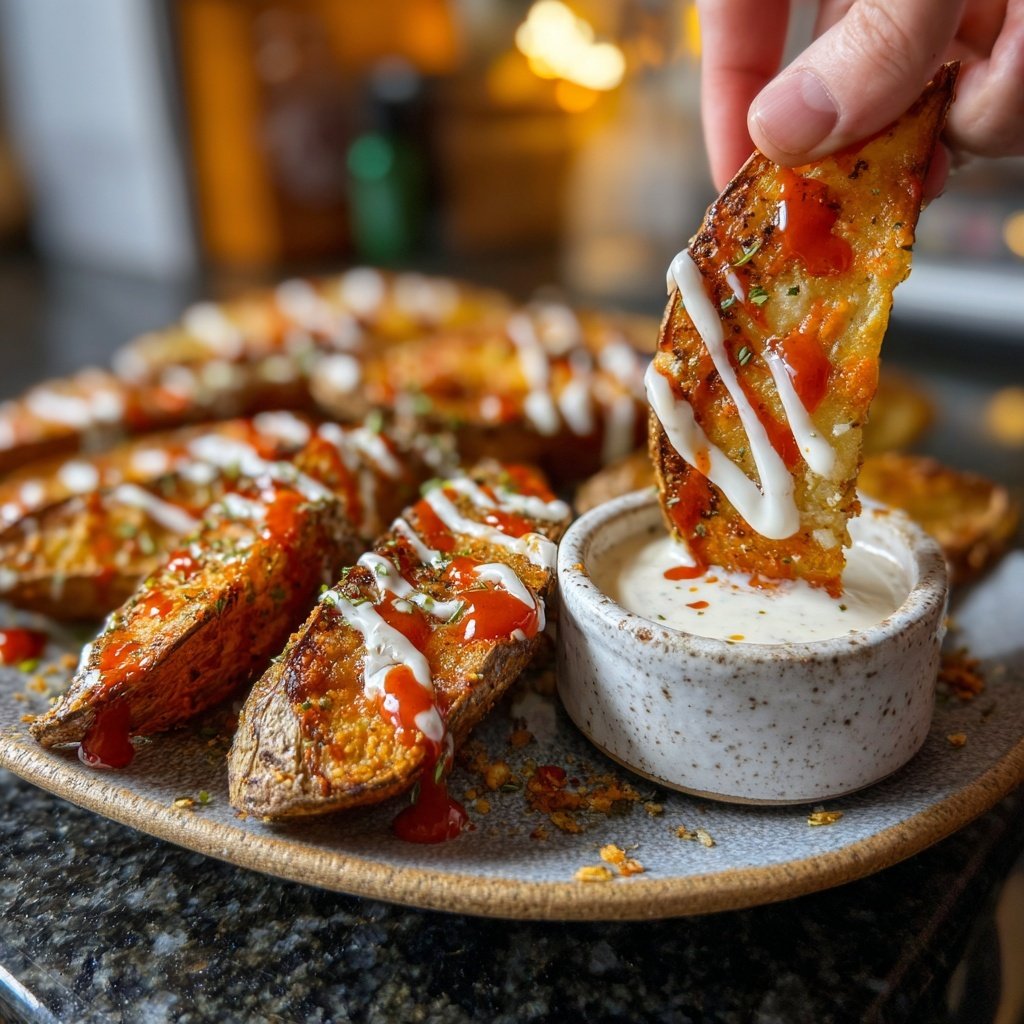 Buffalo Ranch Potato Wedges