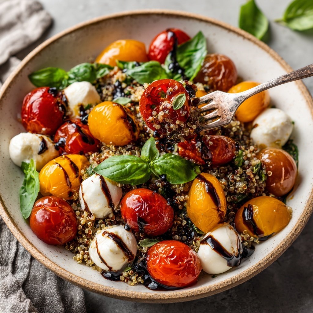 Caprese Balsamic Quinoa Salad