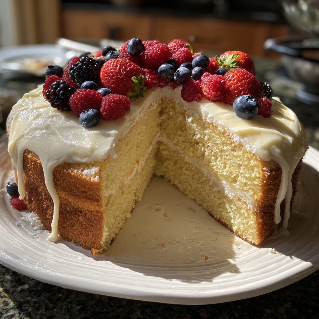 Fluffy Vanilla Cake Dairy Free
