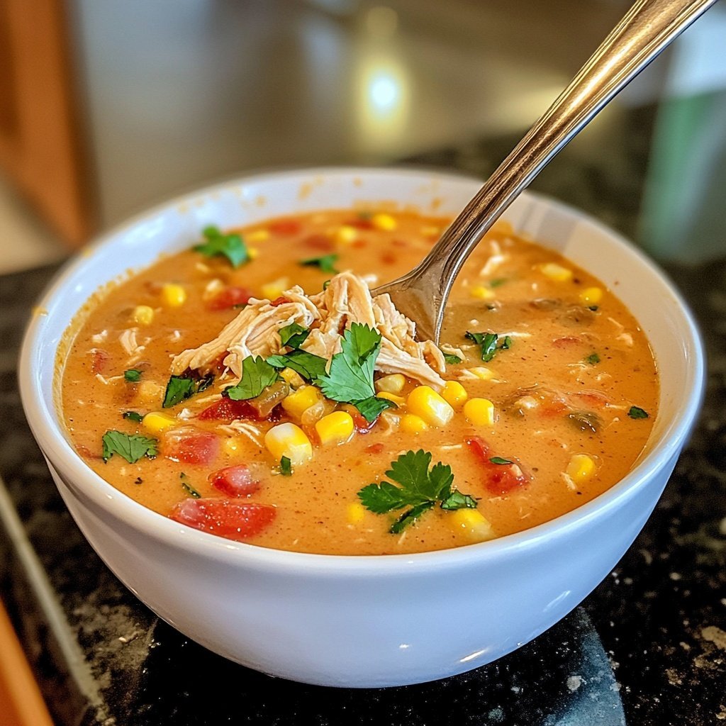 Creamy Chicken Tortilla Soup