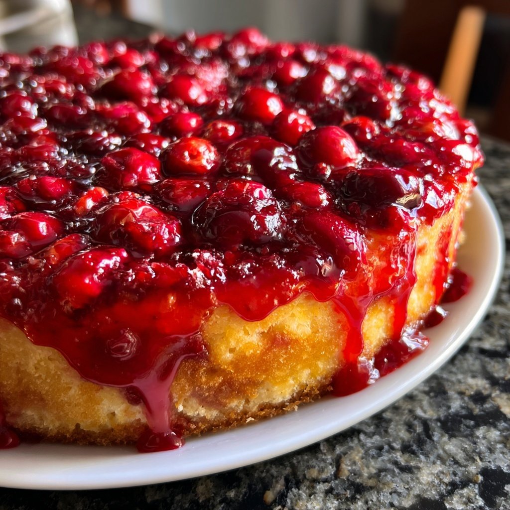 Cranberry Orange Tart with Glaze