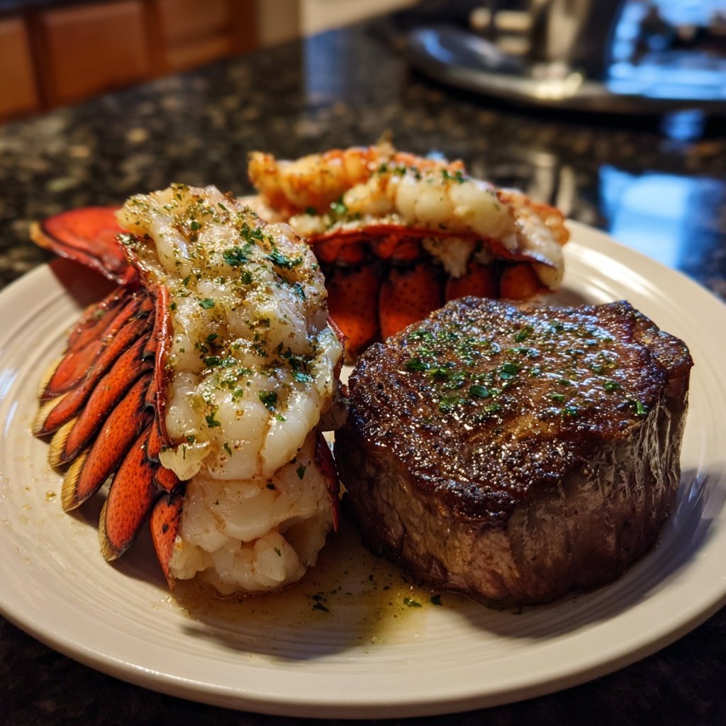 Pan-Seared Surf and Turf Plate
