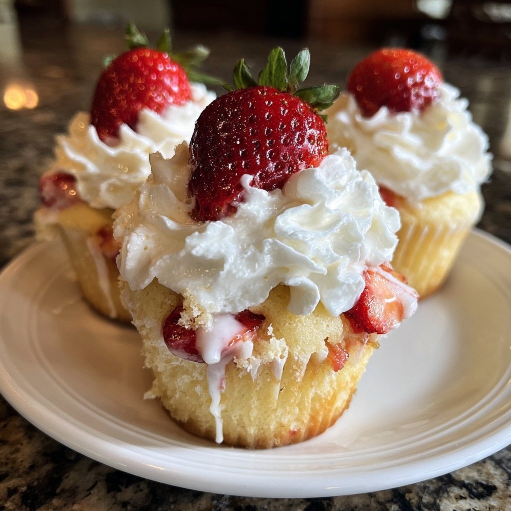 Strawberry Shortcake Cupcakes