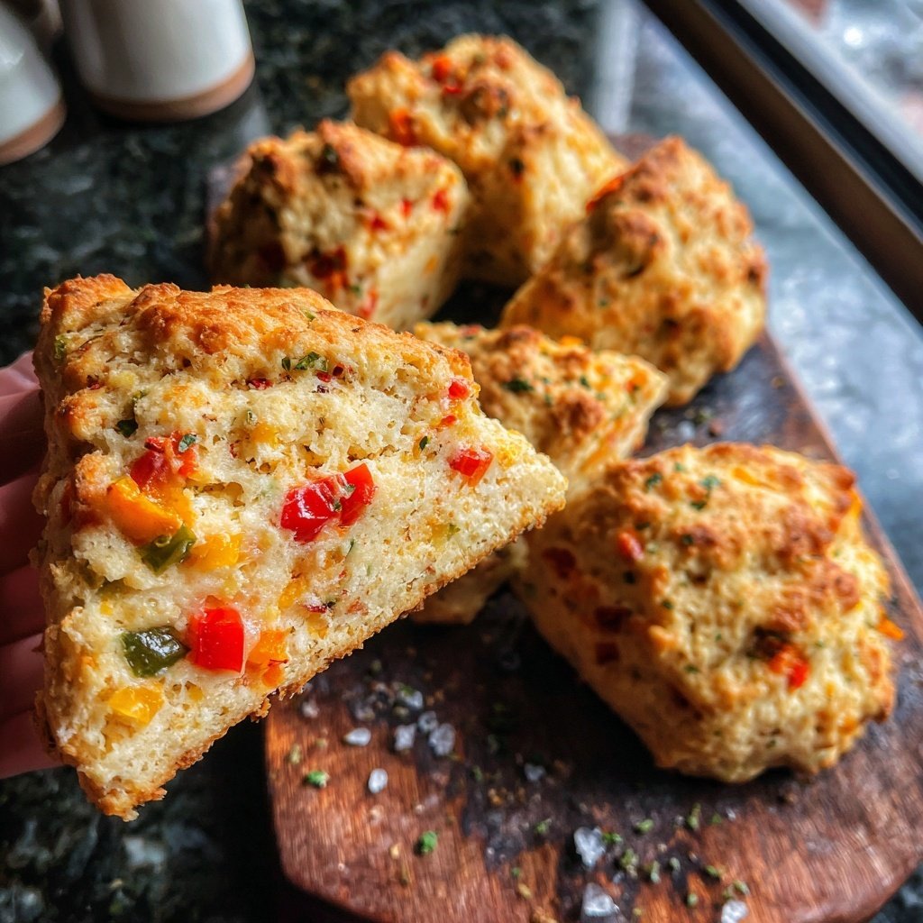 Savory Veggie and Cheese Scones
