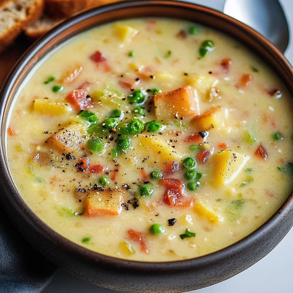 Creamy Potato and Veggie Soup